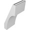 Ekena Millwork 6-in. W x 6-in. D x 14-in. H Westlake Architectural Grade PVC Knee Brace BRCP06X06X14WTL - alternate 5